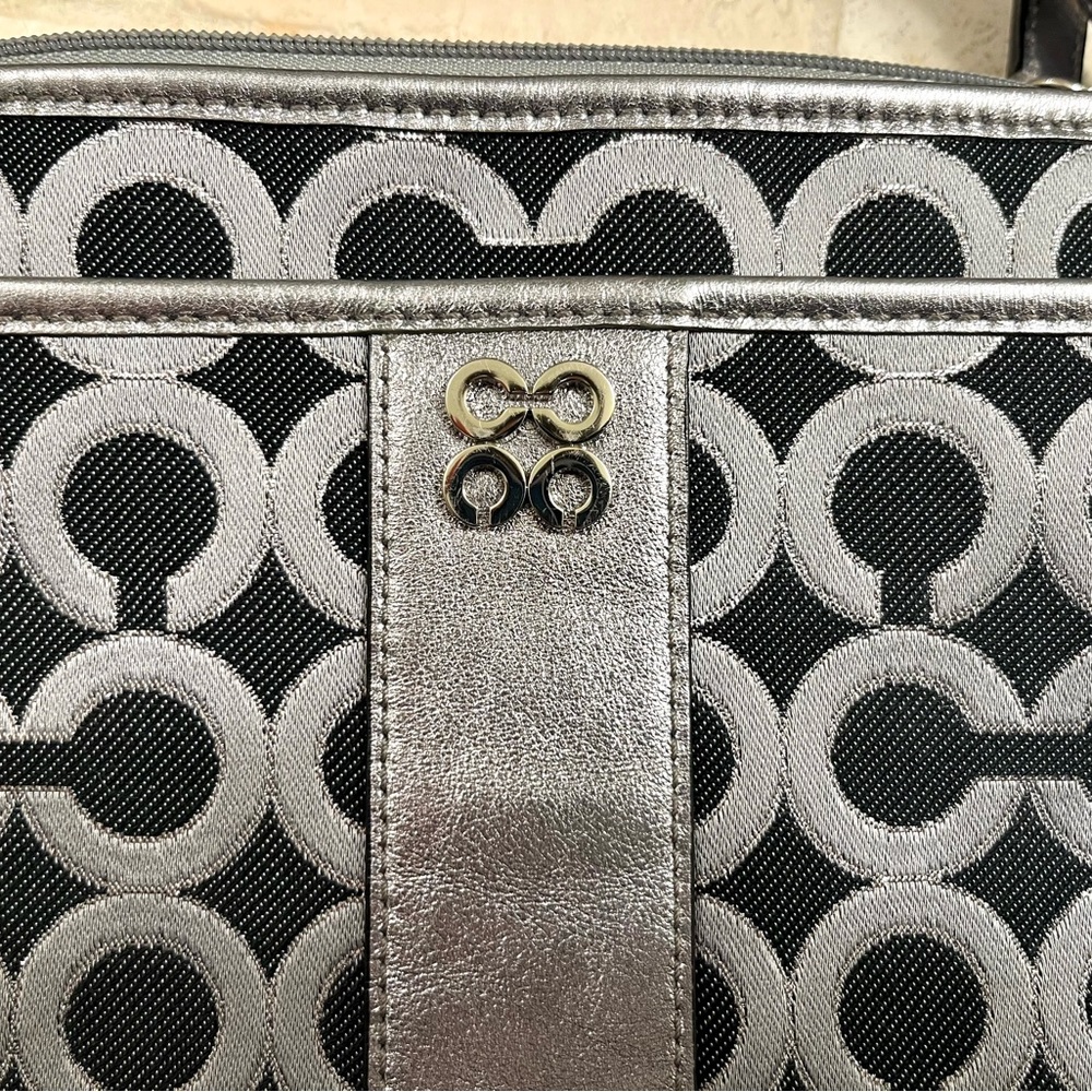 Coach Black and Silver Bag with Tag - Picture 3 of 10